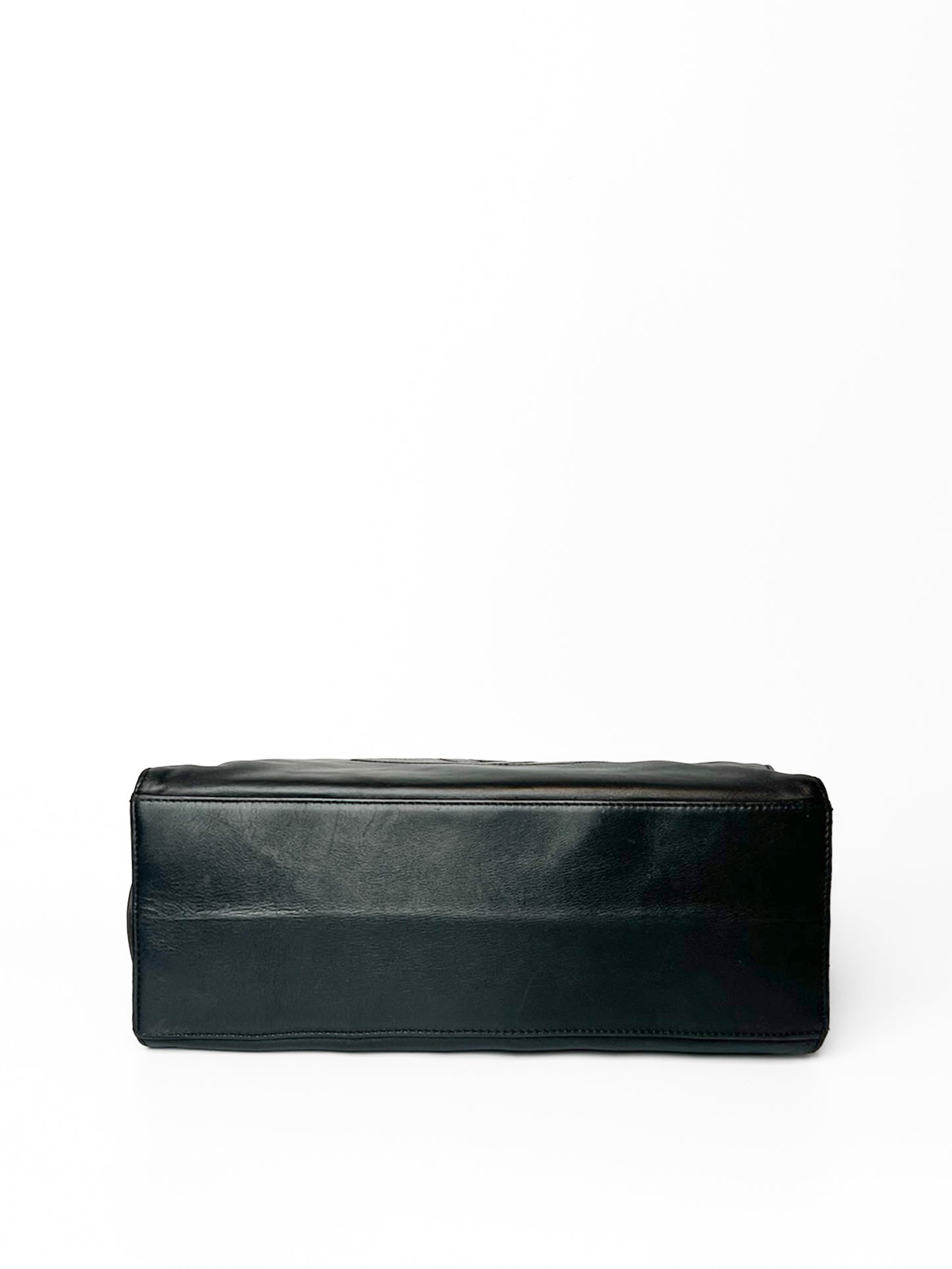 Black Chanel CC Lambskin Leather Tote