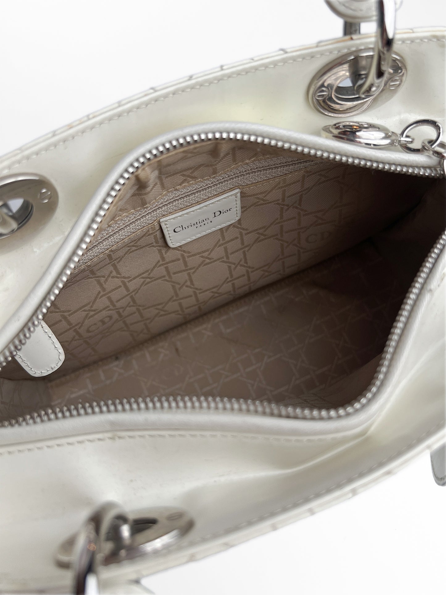 Lady Dior Medium Patent Leather