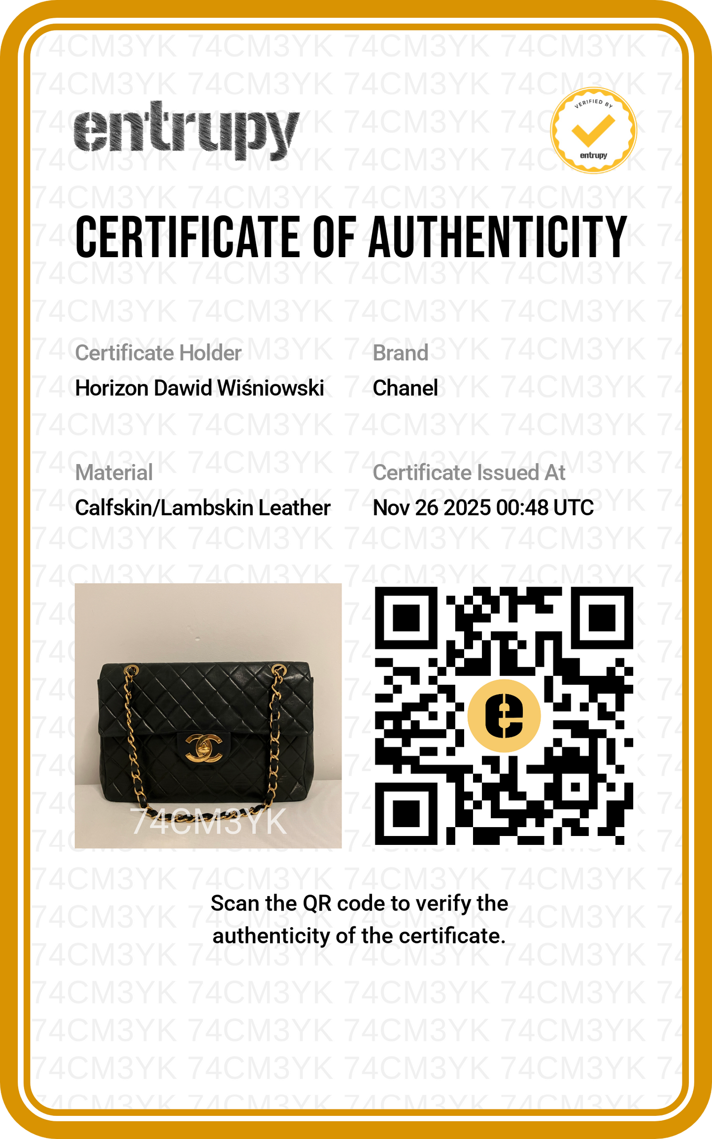 Chanel Jumbo XL Double Chain 24K