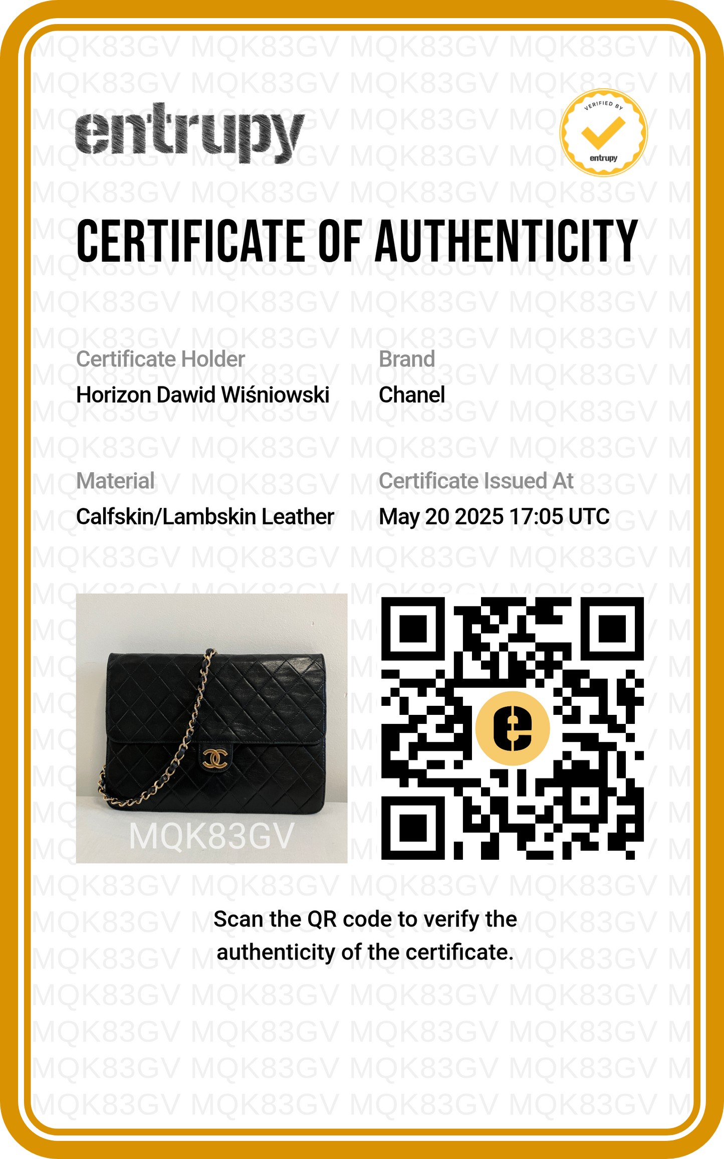Chanel single flap
