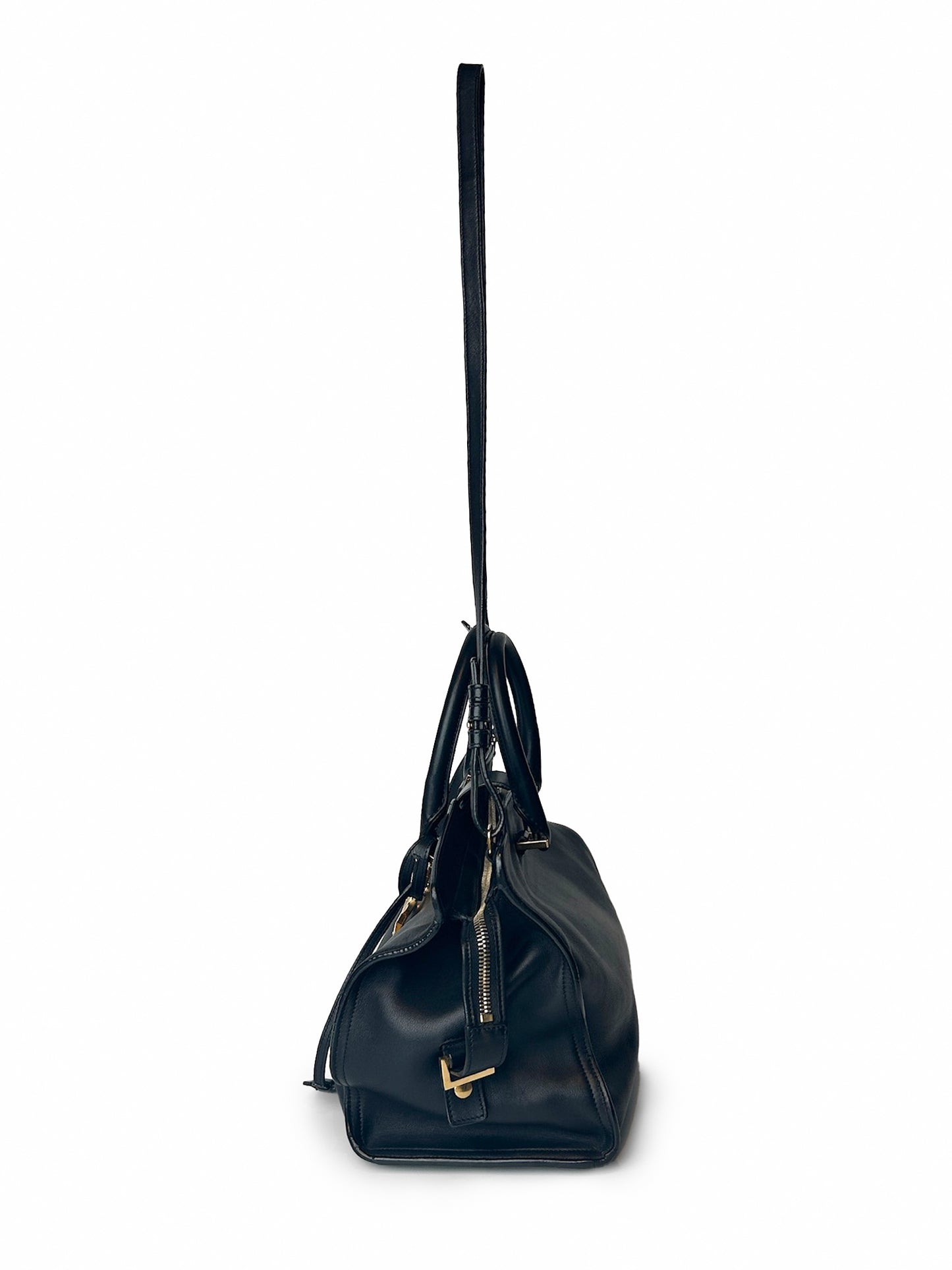 Saint Laurent Black Small Monogram Cabas