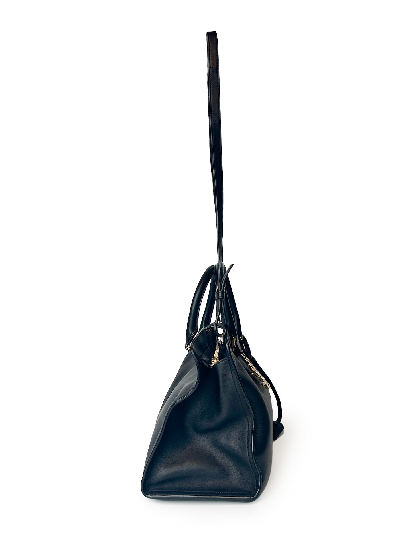 Saint Laurent Black Small Monogram Cabas