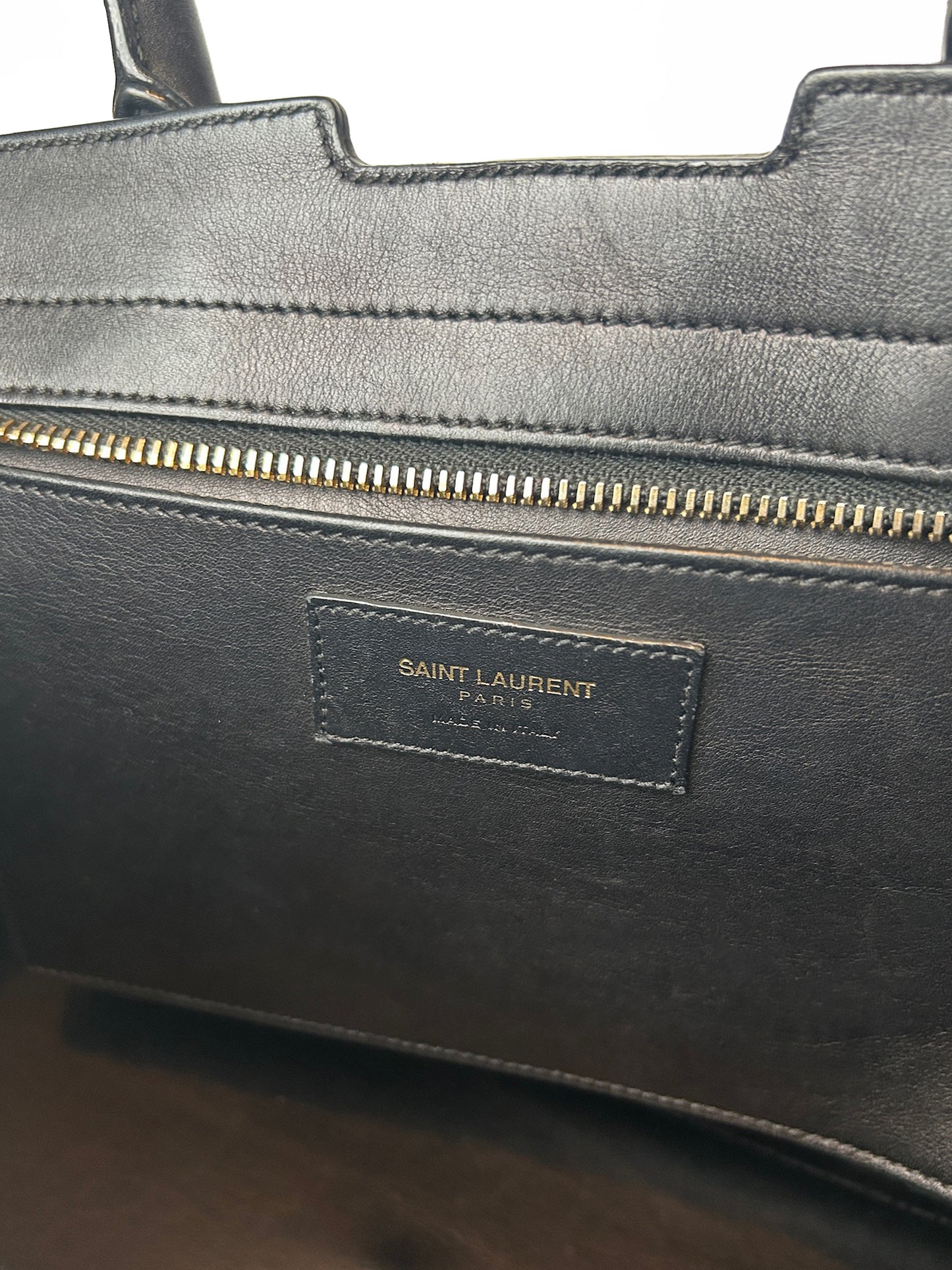 Saint Laurent Black Small Monogram Cabas