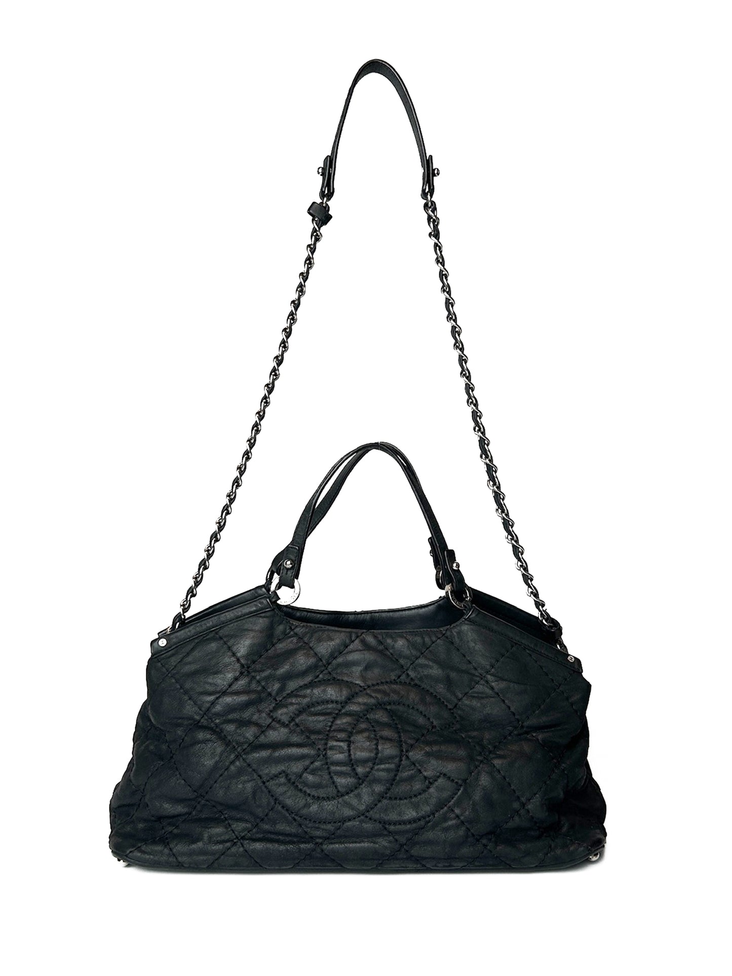 Chanel Black Leather Iridescent Sea