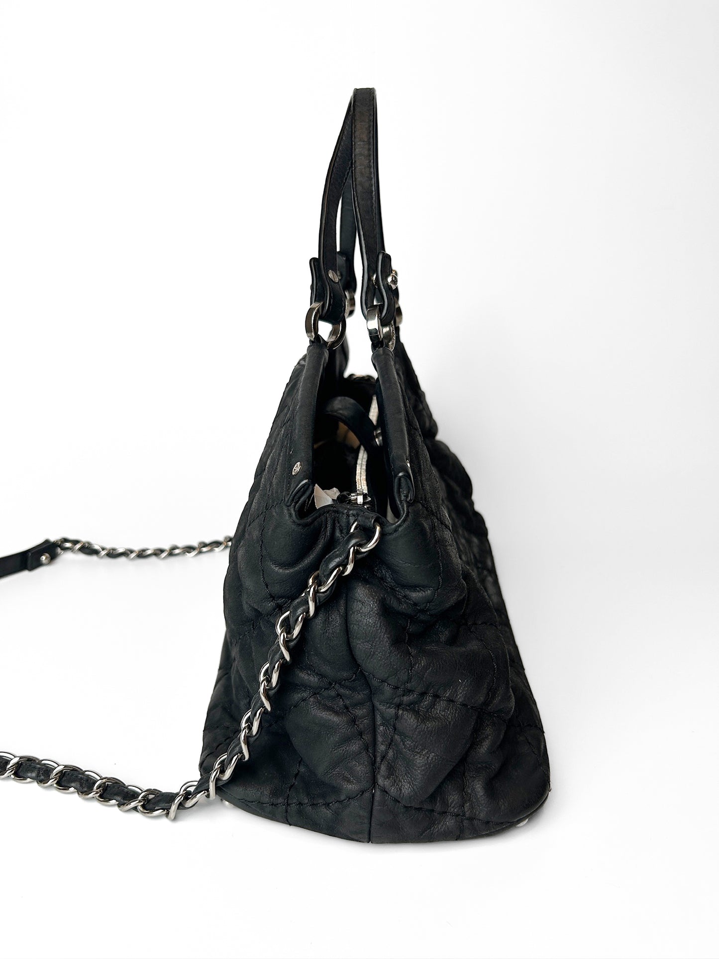 Chanel Black Leather Iridescent Sea
