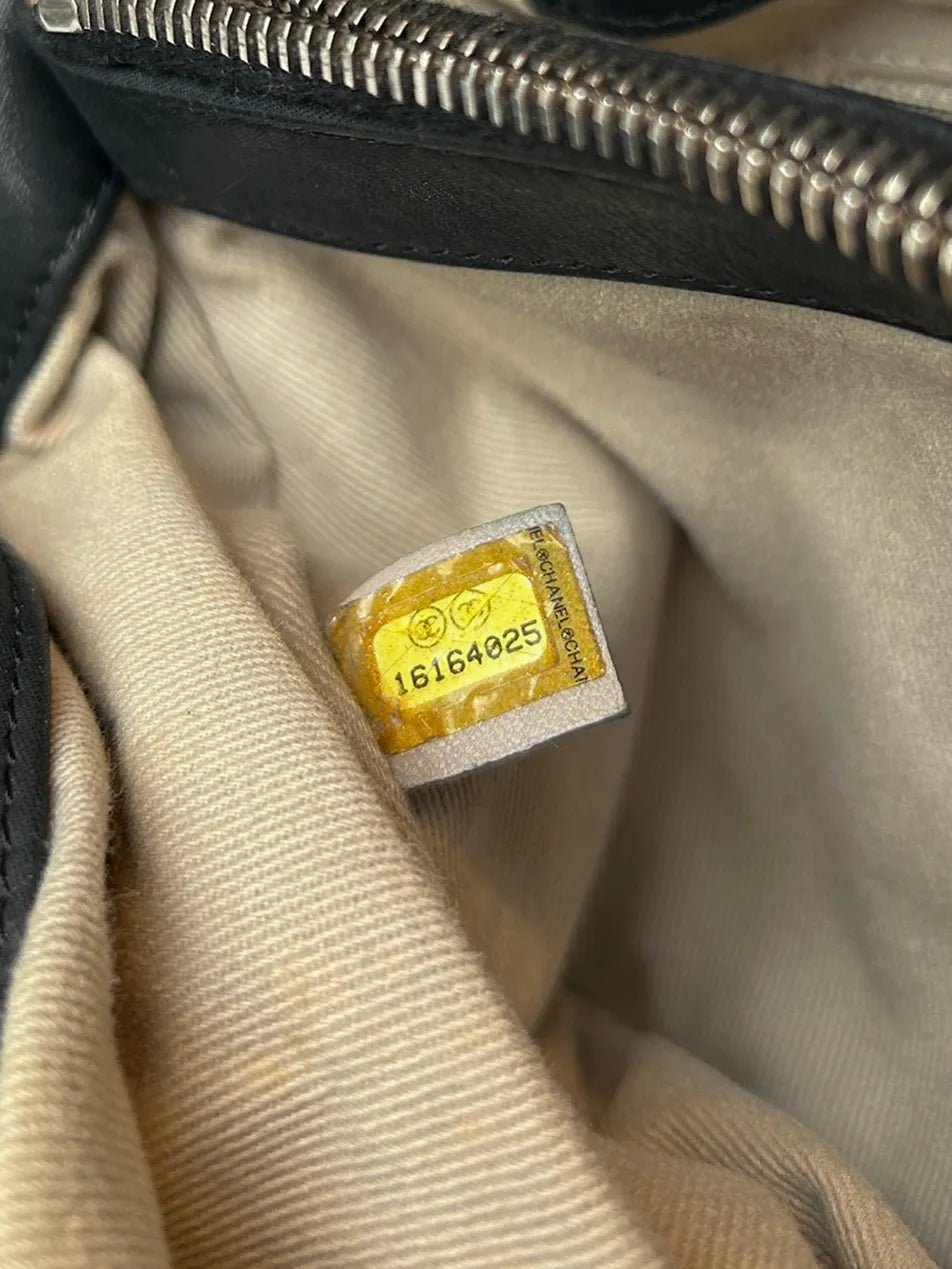 Chanel Black Leather Iridescent Sea