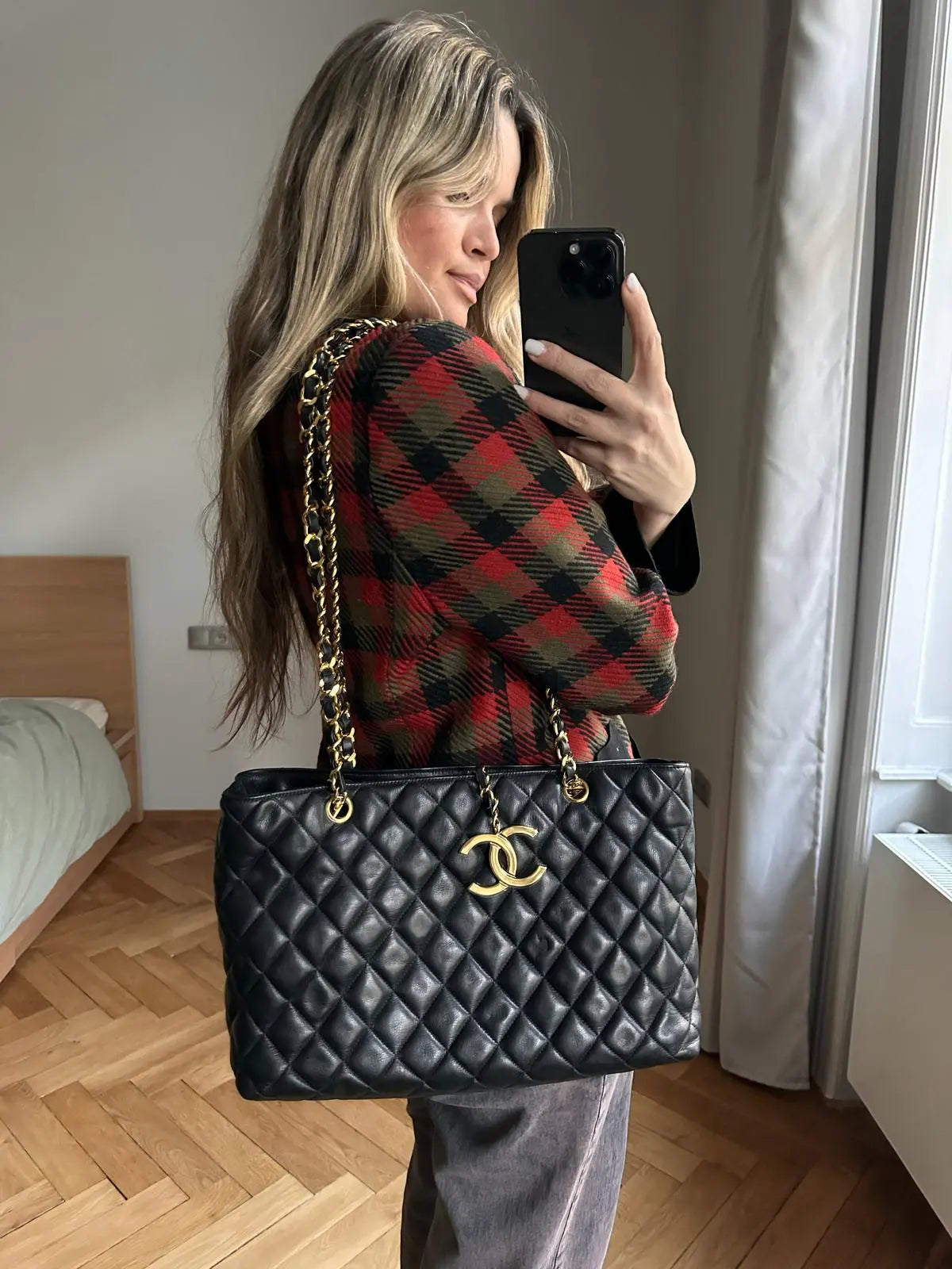 Chanel Quilted CC Tote