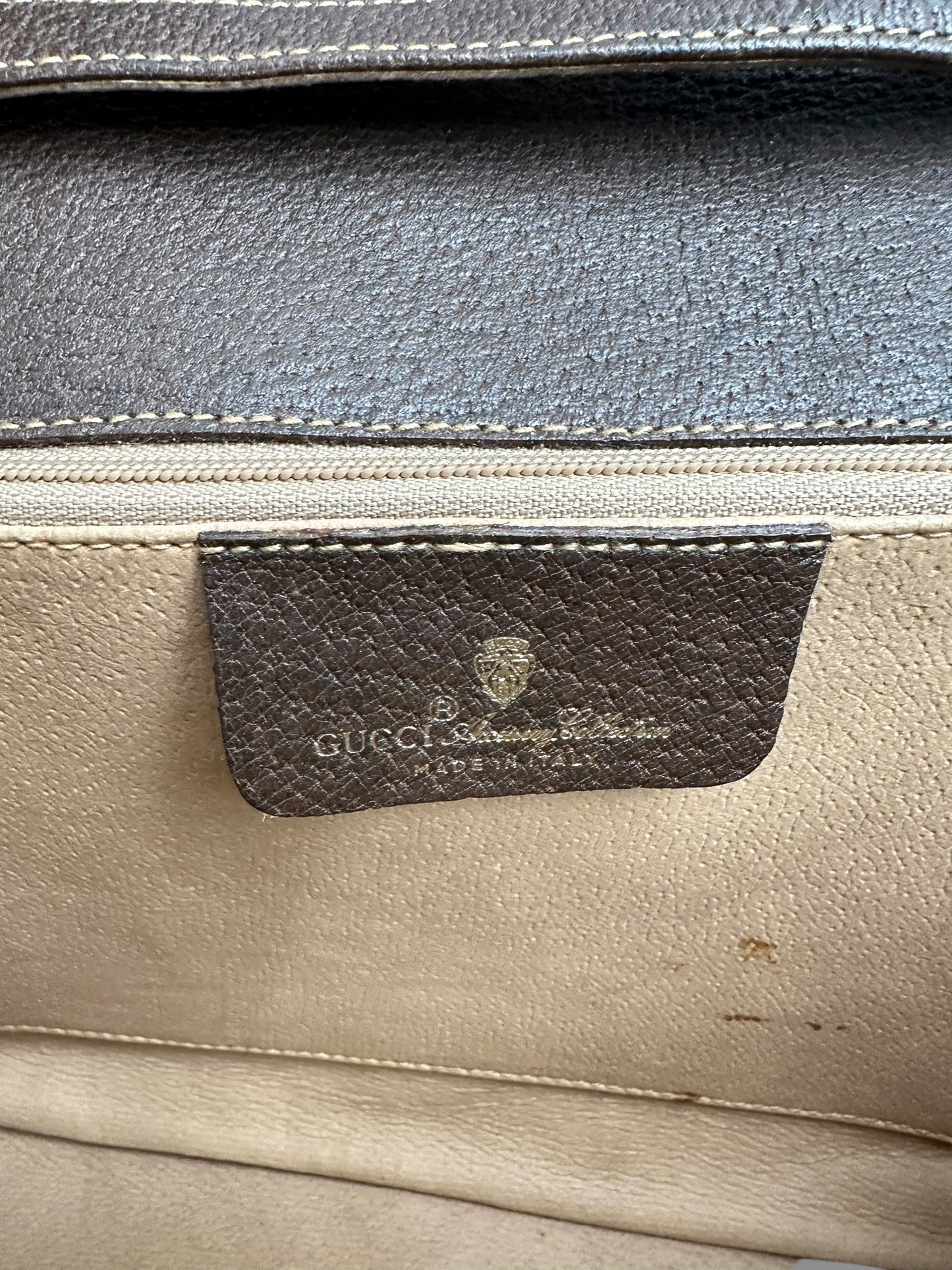 Gucci canvas shoulder bag