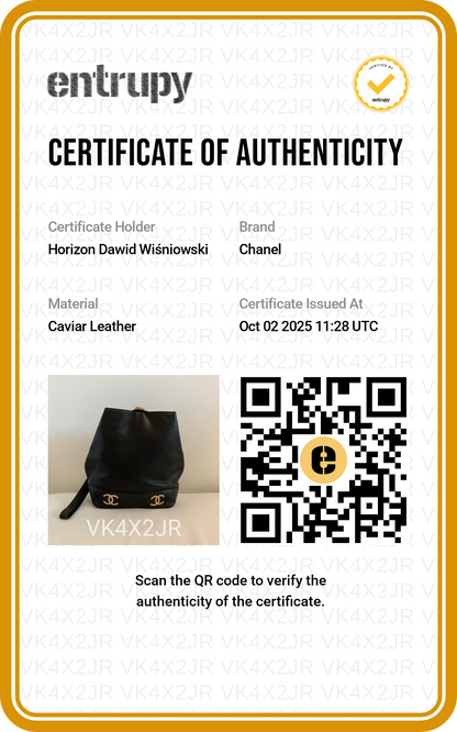 Chanel Triple CC Caviar Bucket