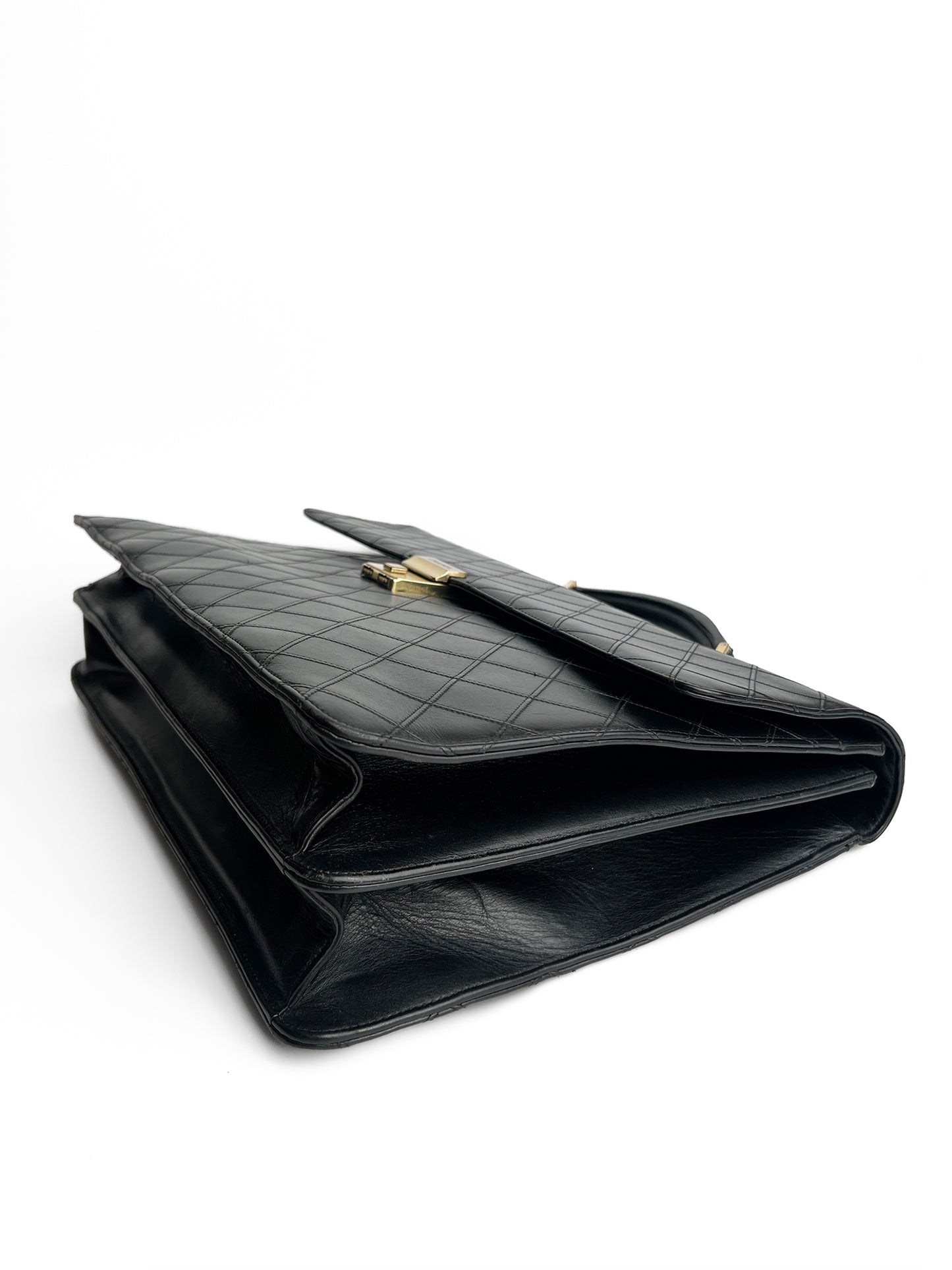 Chanel Vintage Quilted Lambskin Briefcase