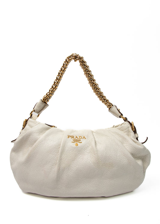 Prada White Shoulder Bag