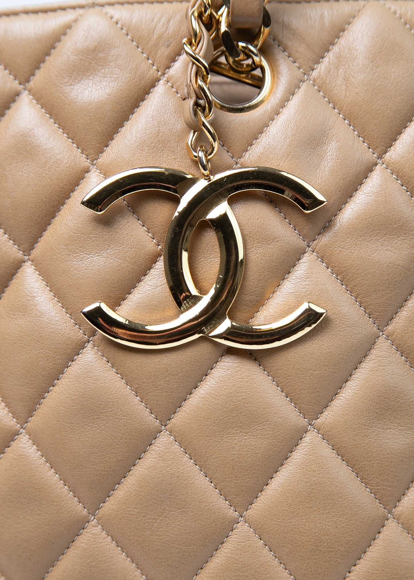 Chanel CC Single Chain Beige