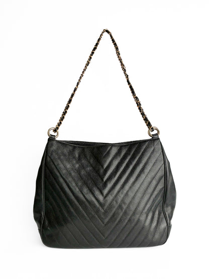 Chanel V stitch tote