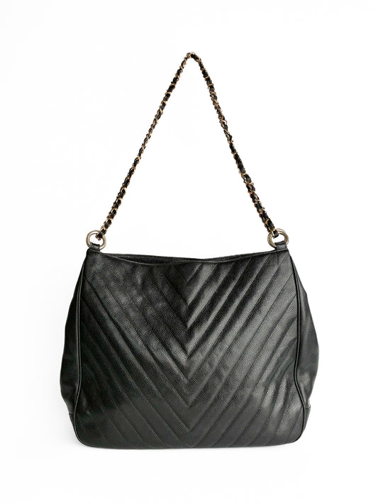 Chanel V stitch tote