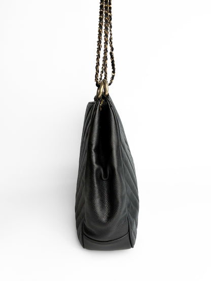 Chanel V stitch tote