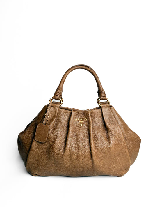 Prada Brown Leather Satchel