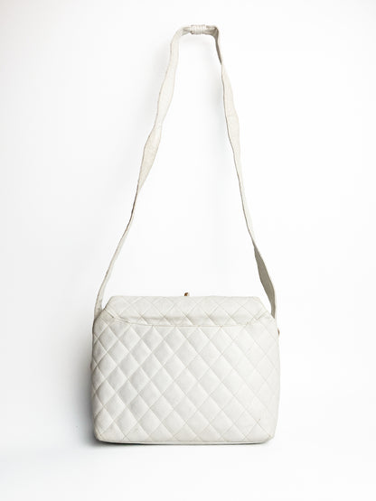 Chanel White Caviar Matelasse