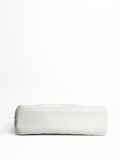 Chanel White Caviar Matelasse