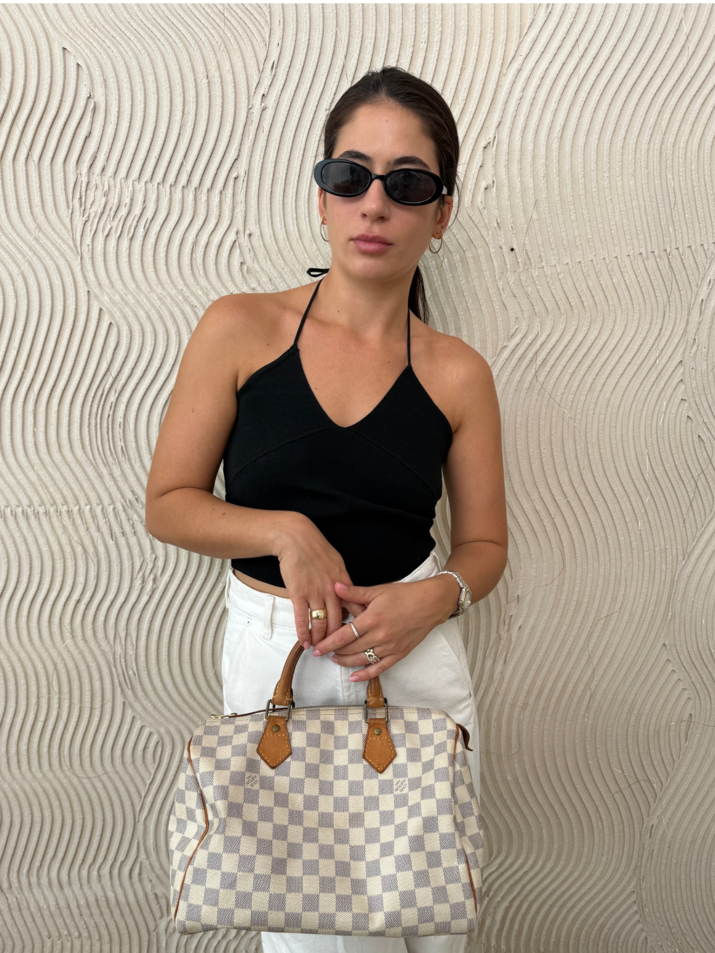 LV Speedy 30 Damier Azur