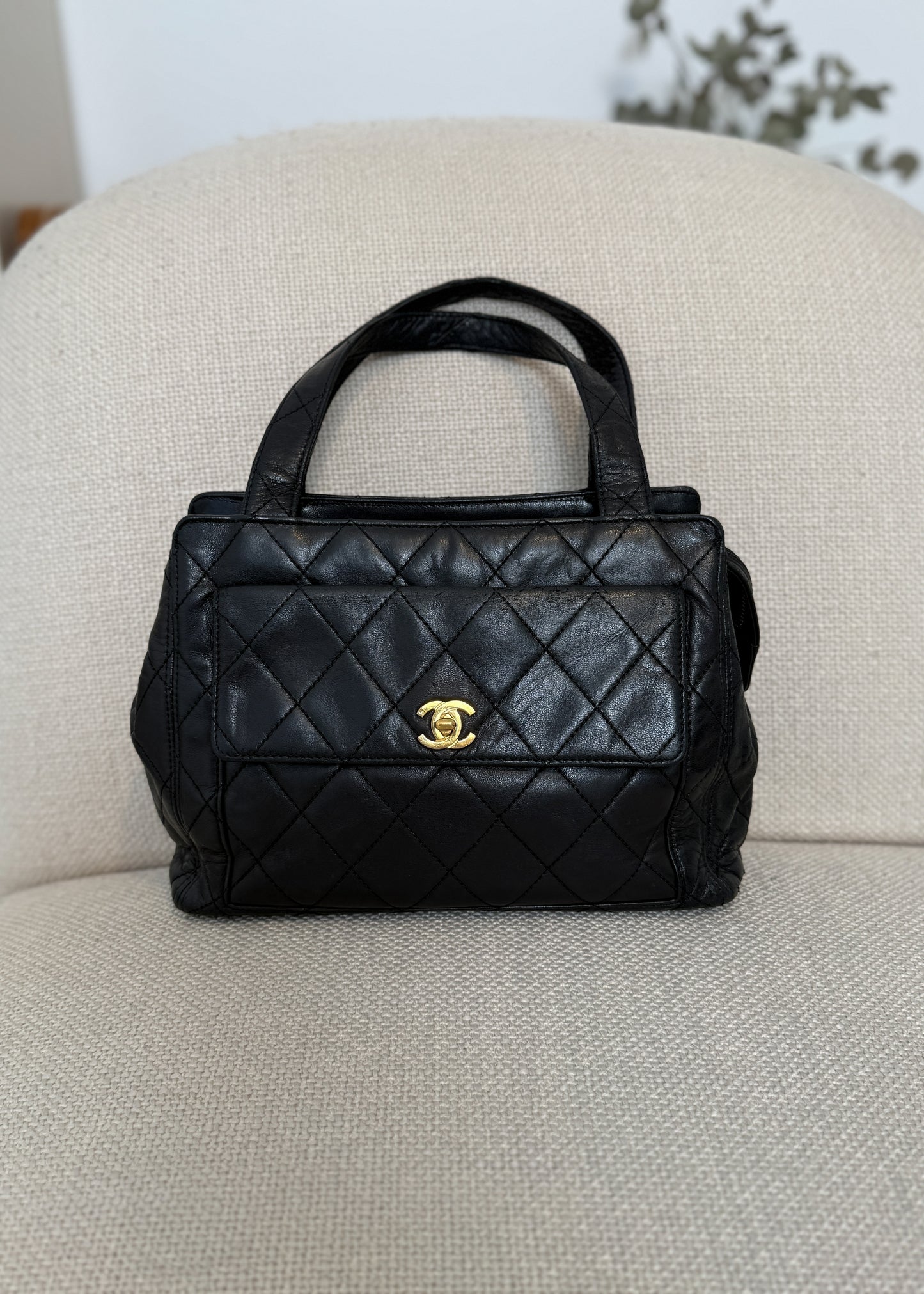 Chanel Lambskin Front Pocket