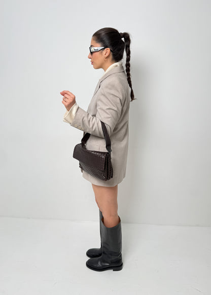 Bottega Veneta Intrecciato Shoulder Brown