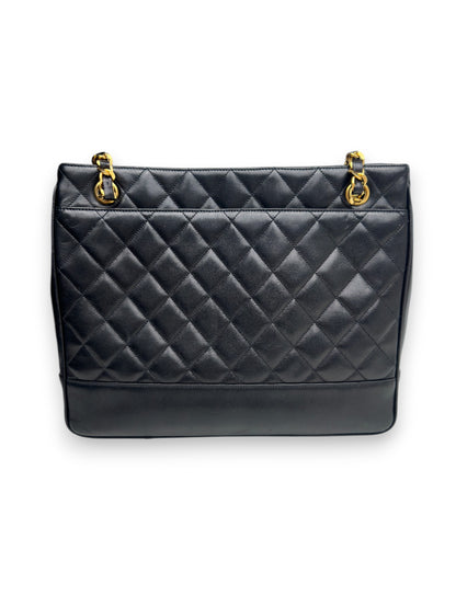 Chanel Lambskin Quilted Tote Bag