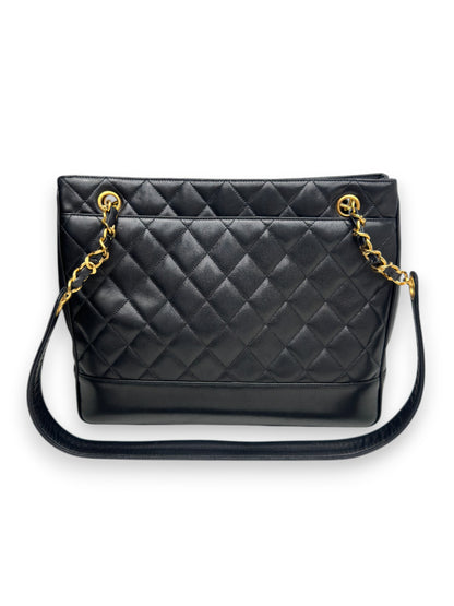 Chanel Lambskin Quilted Tote Bag