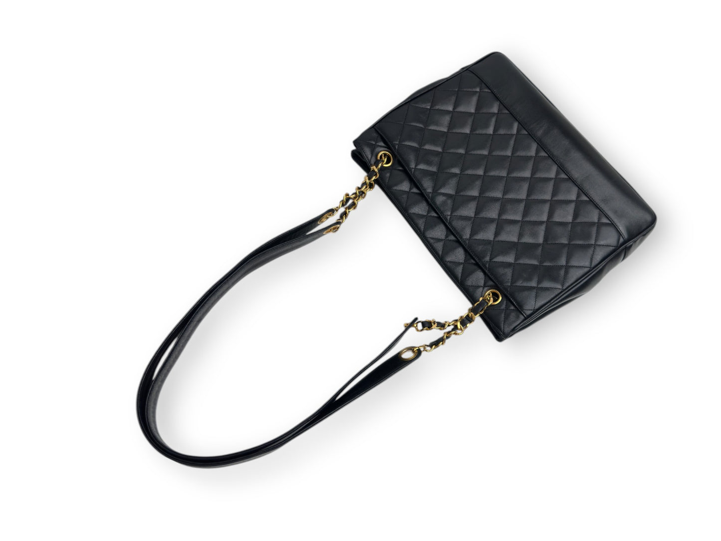 Chanel Lambskin Quilted Tote Bag