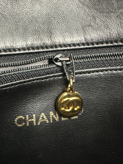 Chanel Lambskin Quilted Tote Bag