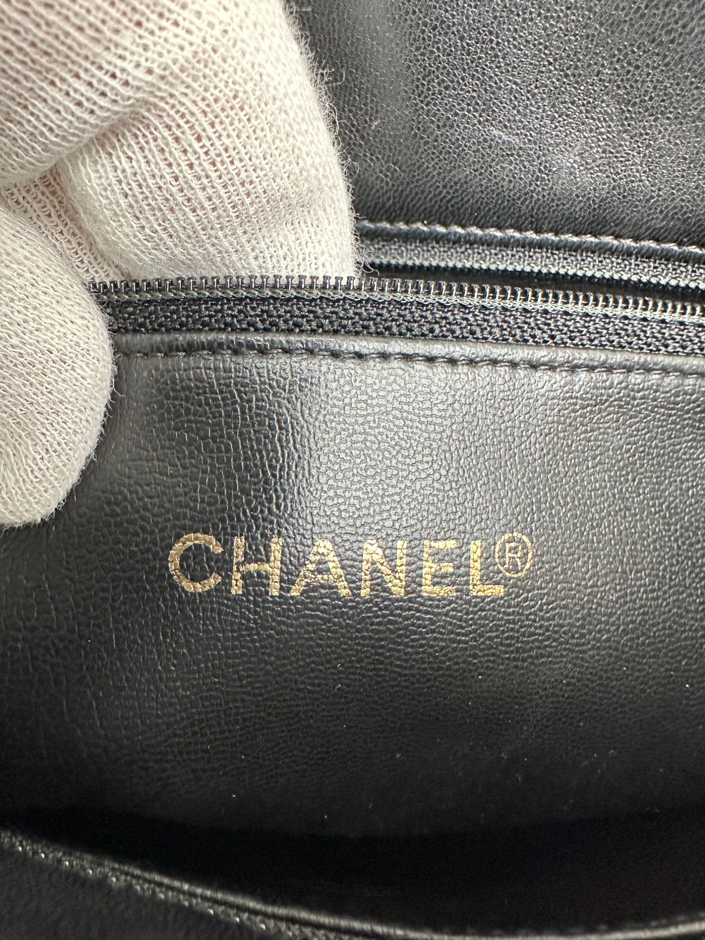 Chanel Lambskin Quilted Tote Bag