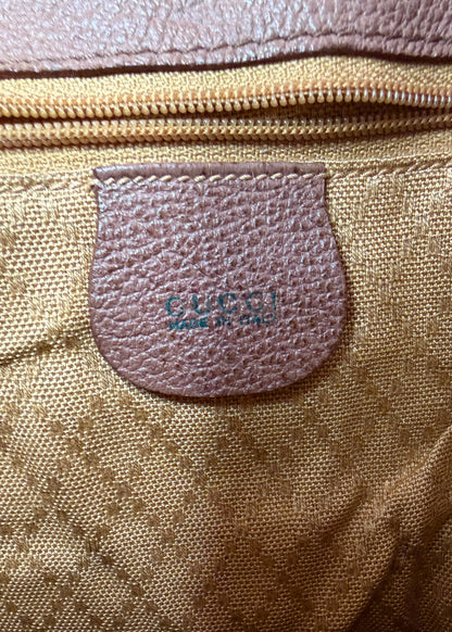 Gucci Suede Bamboo Backpack