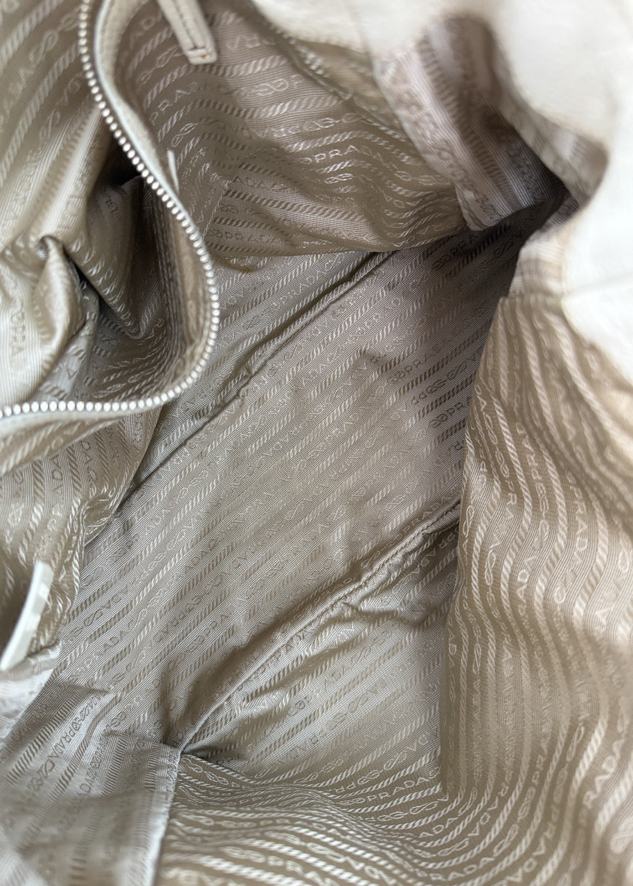 Prada Vitello Daino White