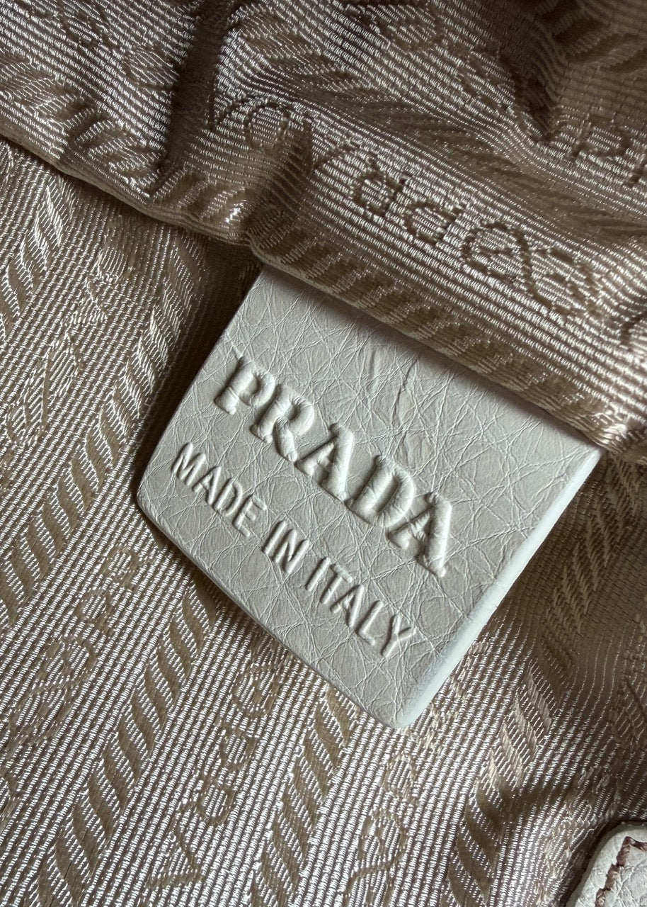 Prada Vitello Daino White