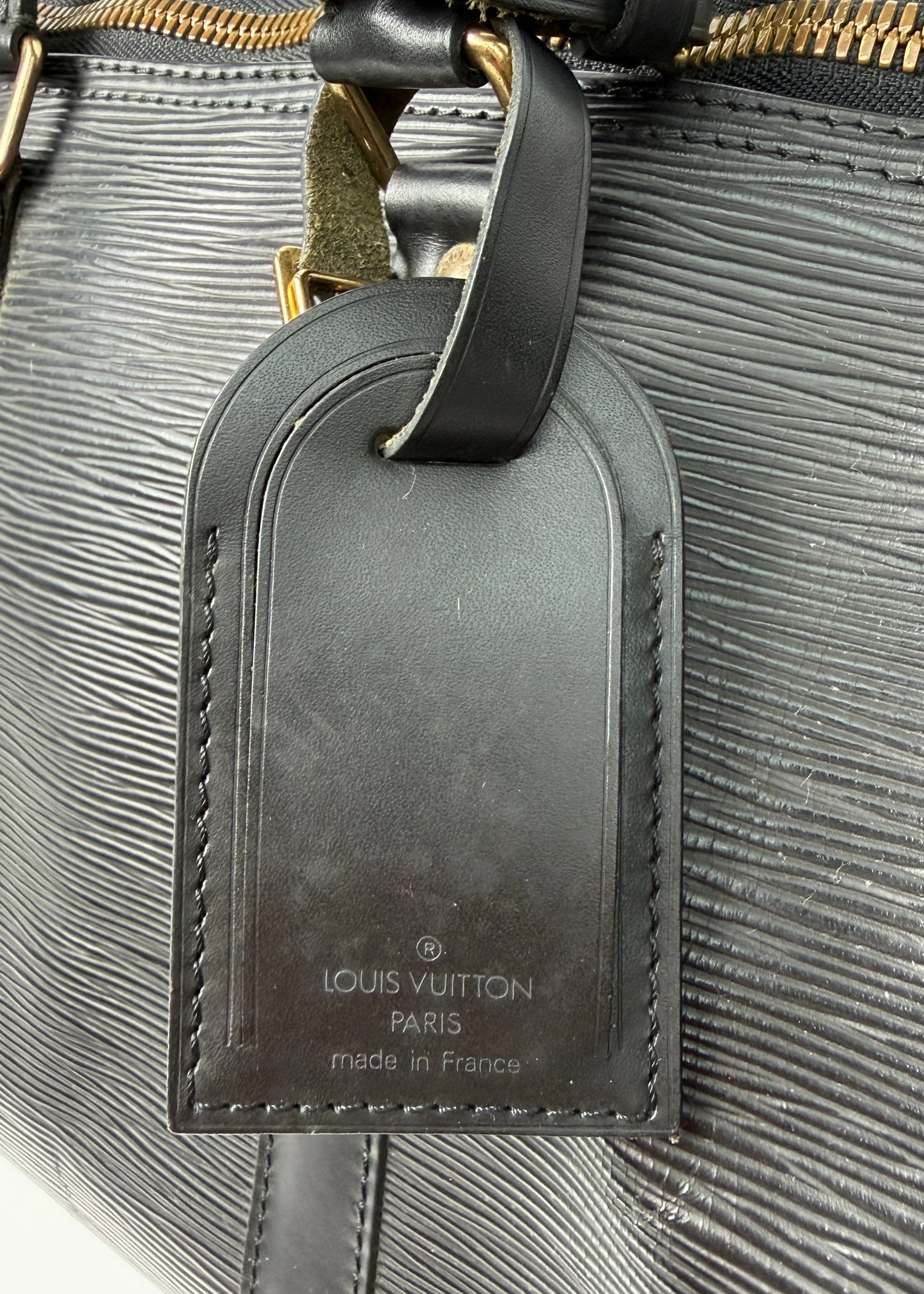 Louis Vuitton Keepal Epi Black 50