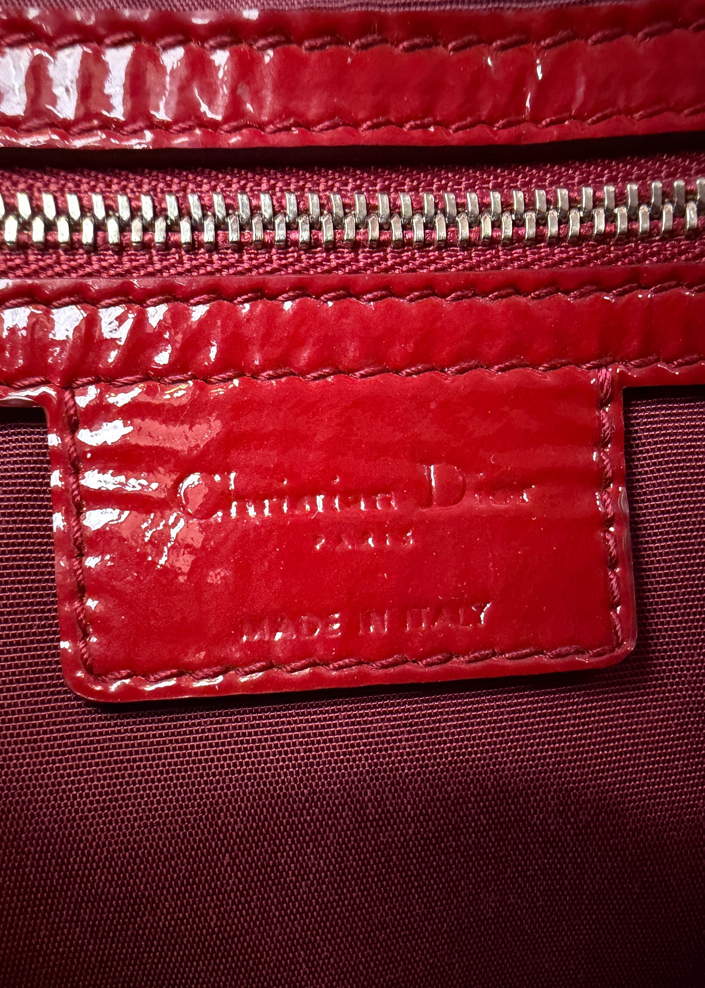 Dior soft patent leather