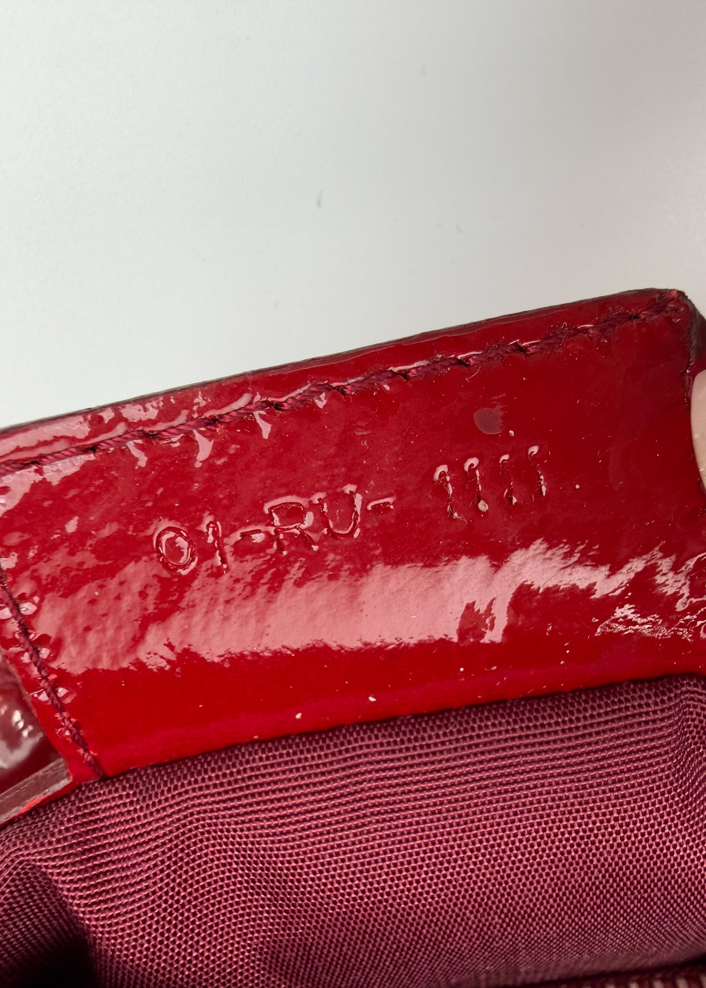 Dior soft patent leather