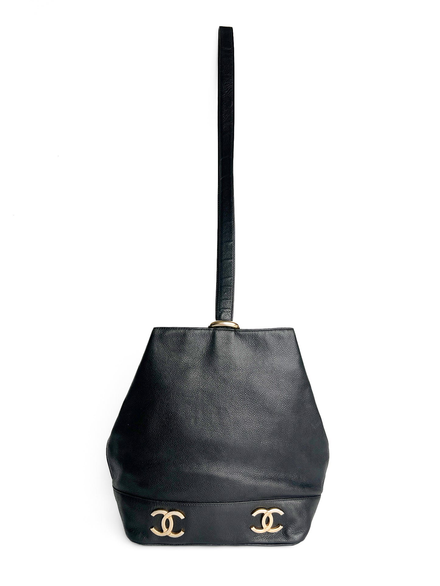 Chanel Triple CC Caviar Bucket