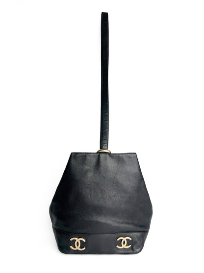 Chanel Triple CC Caviar Bucket