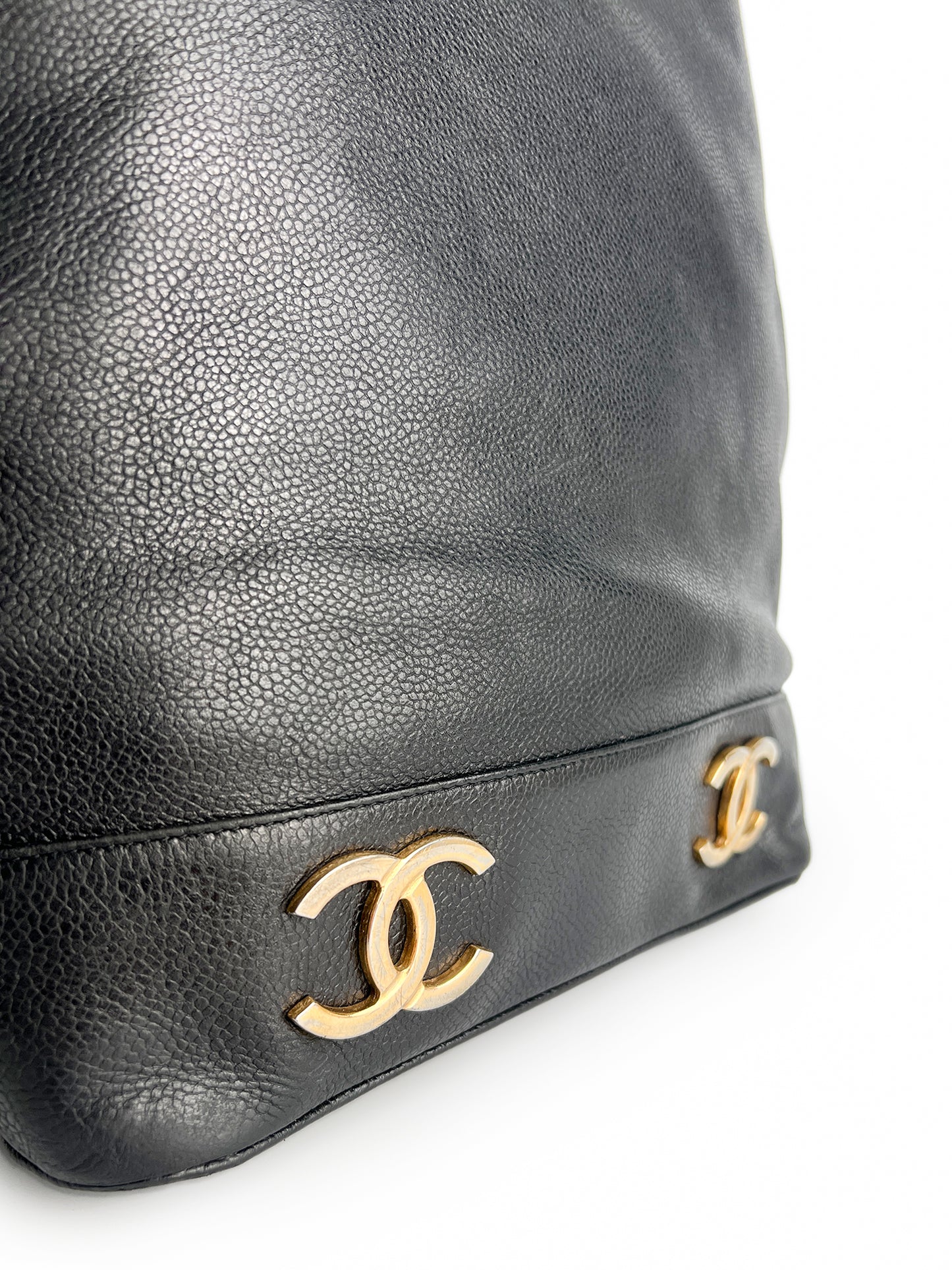 Chanel Triple CC Caviar Bucket