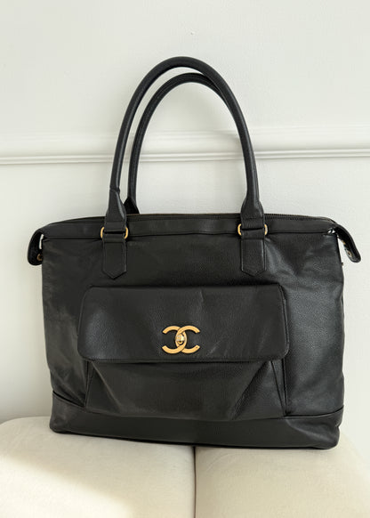 Chanel Vintage Front Pocket Caviar