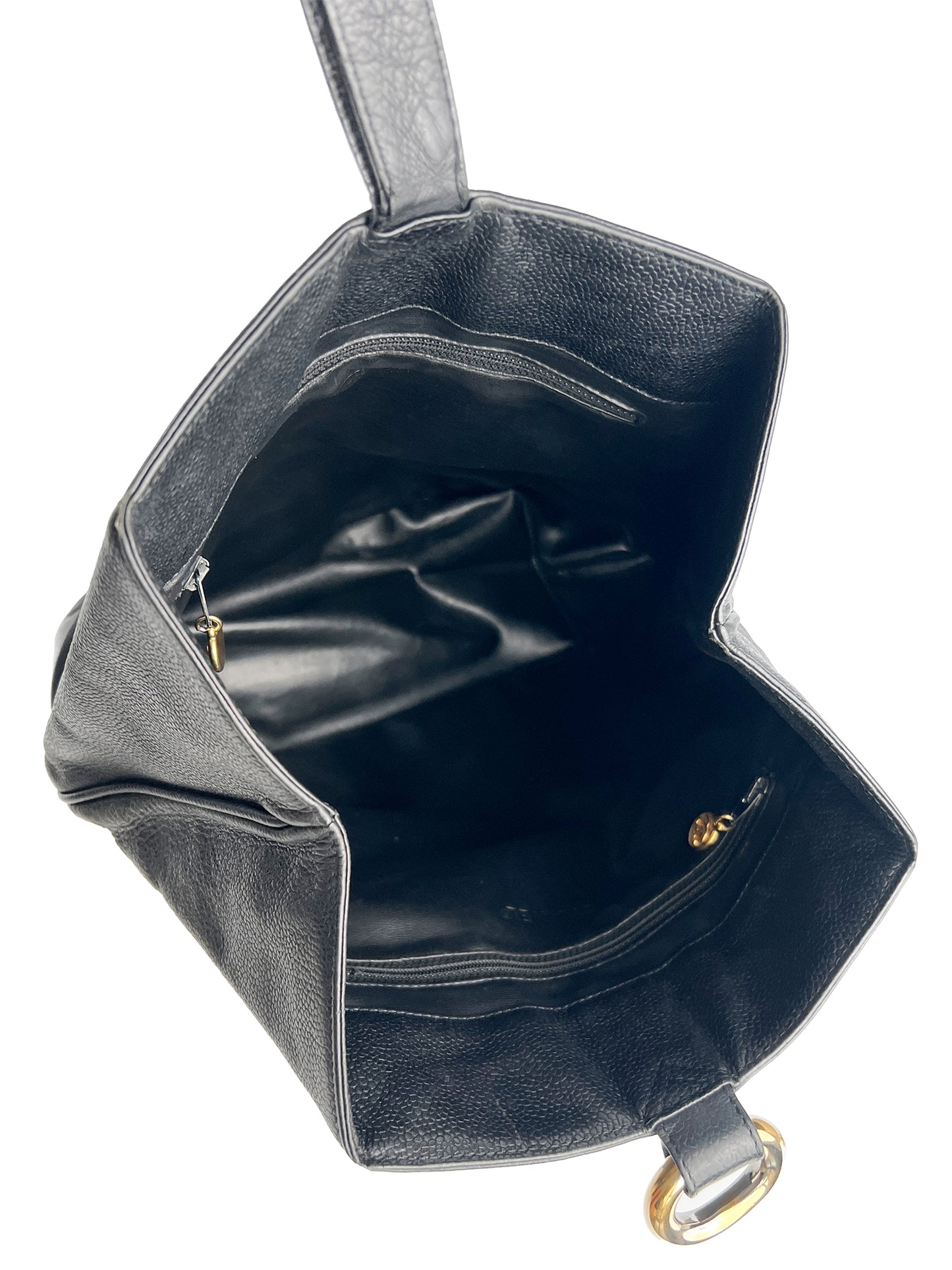 Chanel Triple CC Caviar Bucket