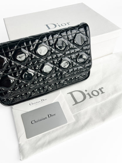 Dior Patent Cannage Wallet
