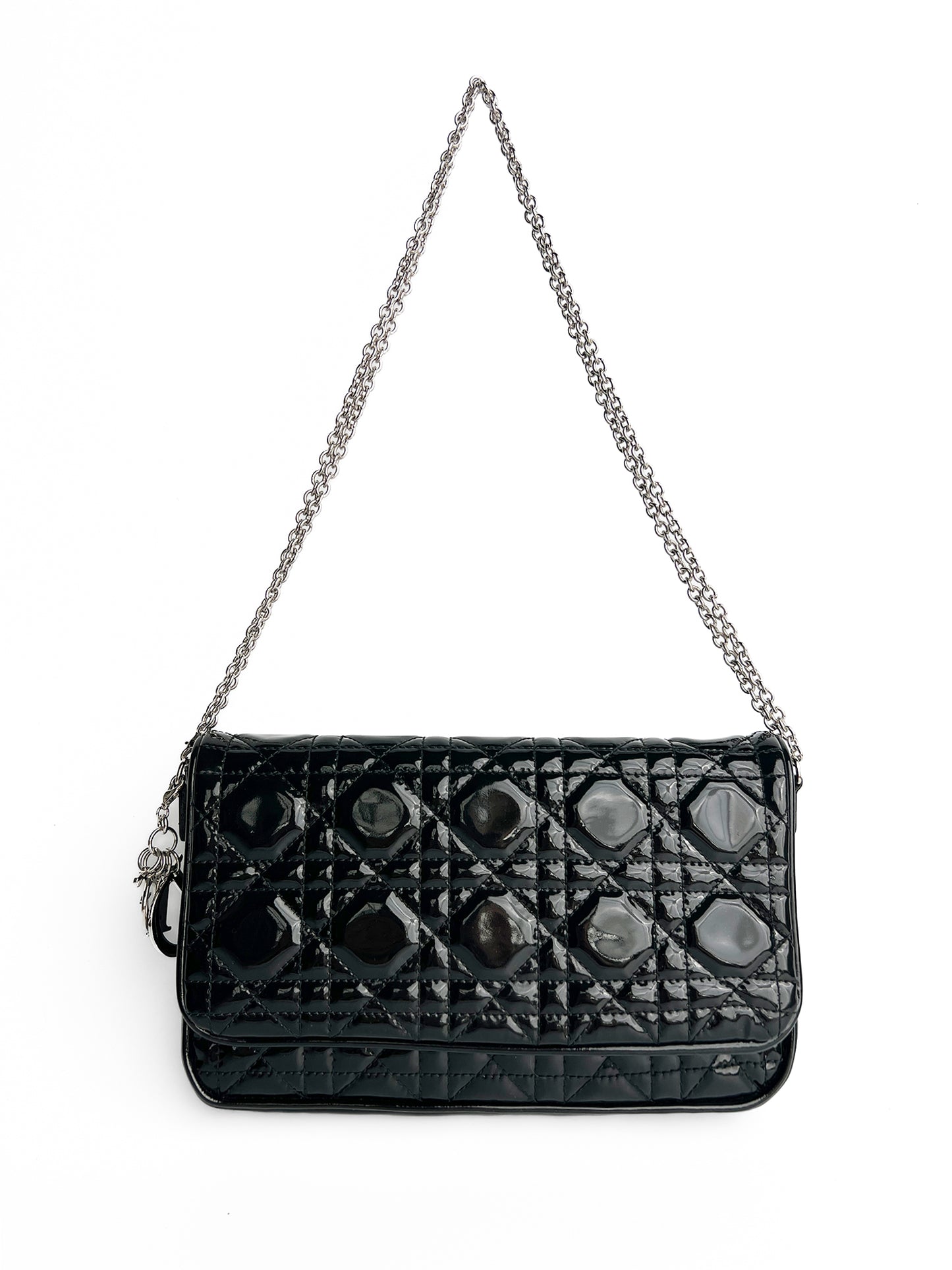 Dior Patent Cannage Wallet