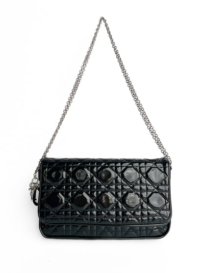 Dior Patent Cannage Wallet