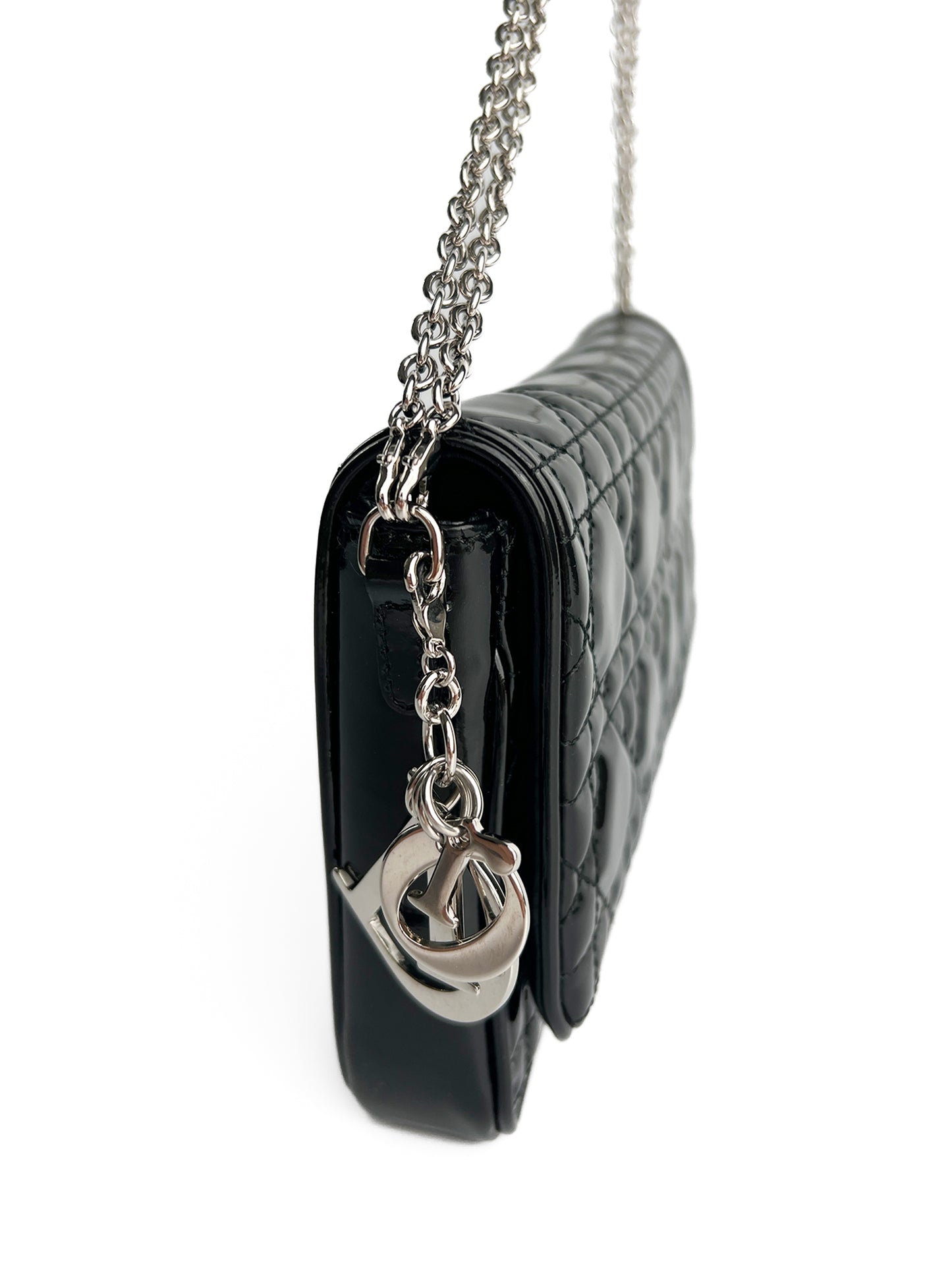 Dior Patent Cannage Wallet