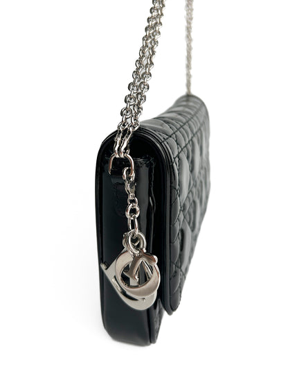 Dior Patent Cannage Wallet