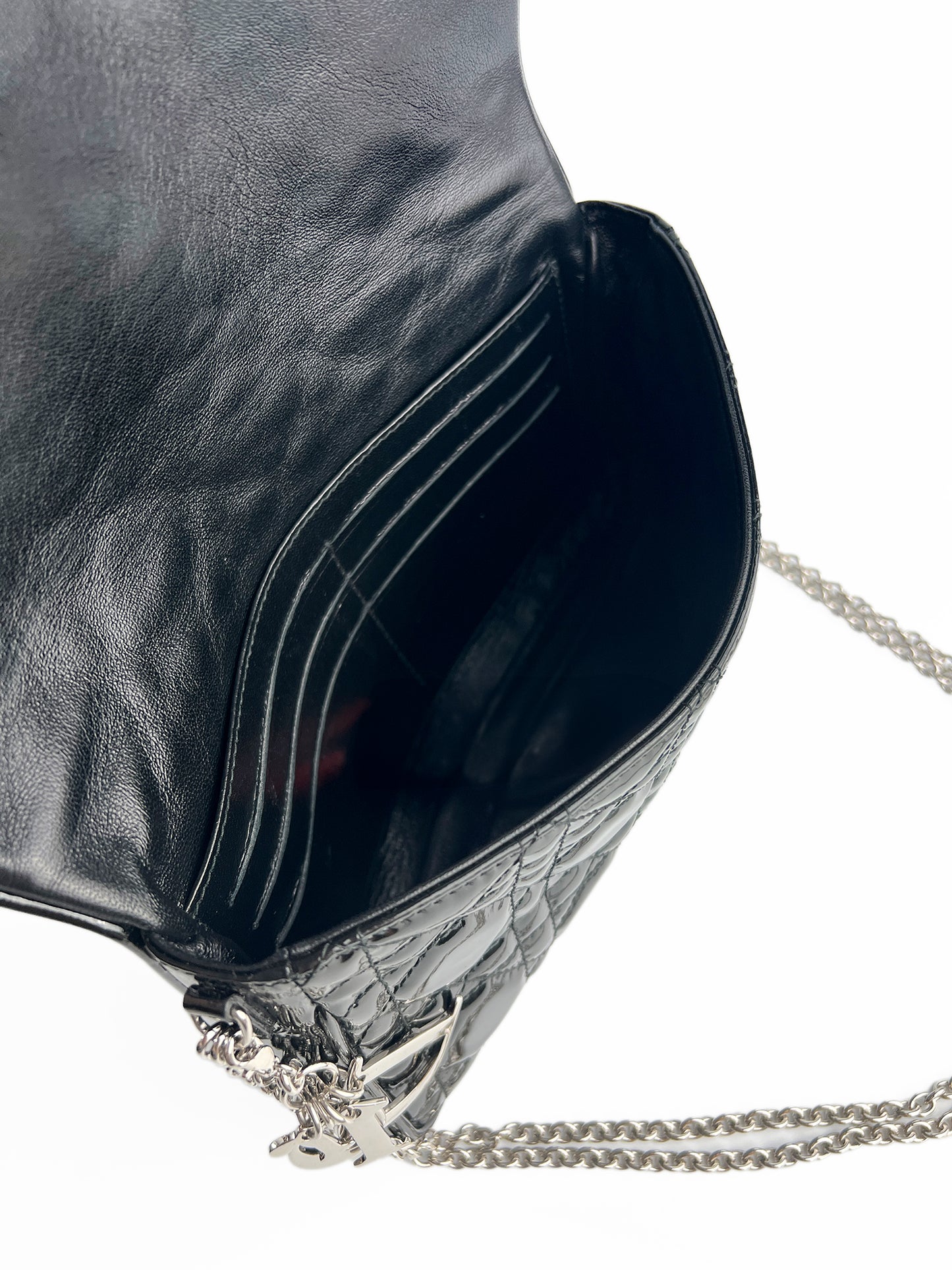 Dior Patent Cannage Wallet