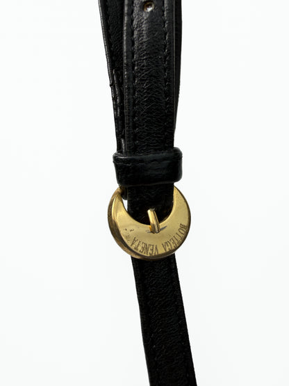 Bottega Veneta Black Crossbody Intrecciato