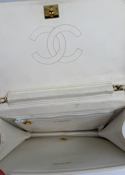 Chanel Full Flap White