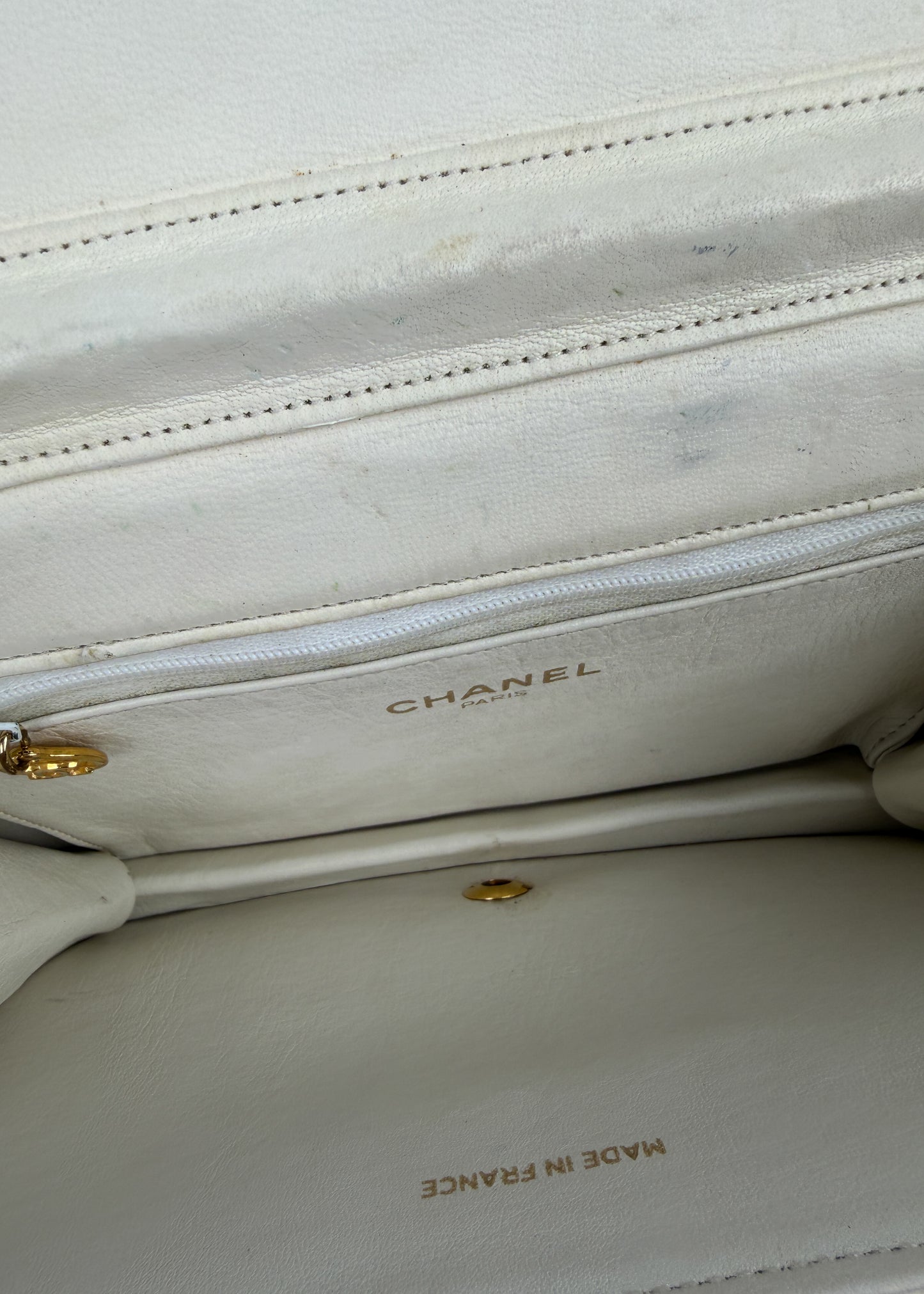 Chanel Full Flap White